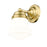 Z-Lite Vaughn 1 Light Wall Sconce, Luxe Gold/Matte Opal