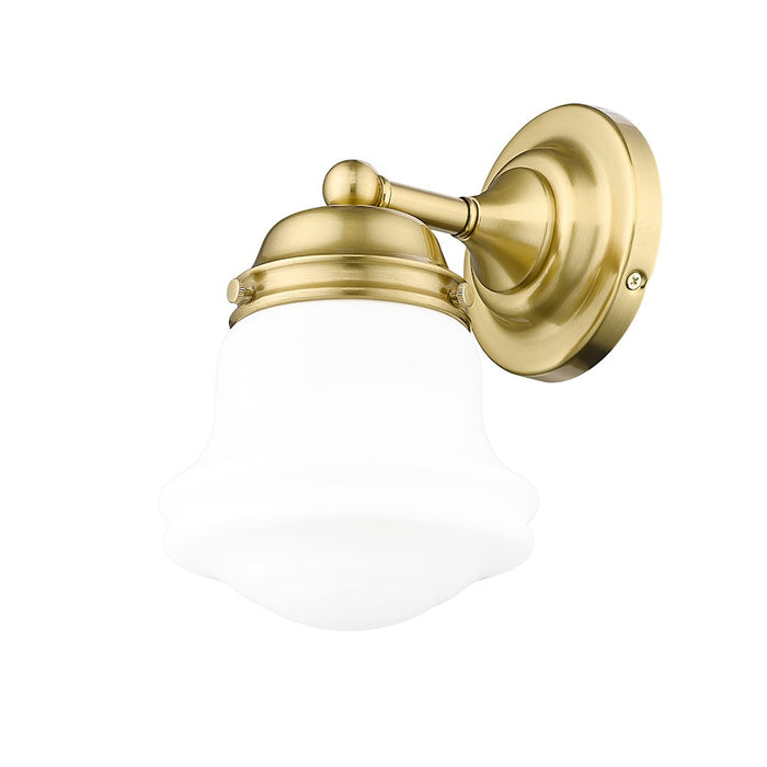 Z-Lite Vaughn 1 Light Wall Sconce, Luxe Gold/Matte Opal