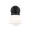 Z-Lite Vaughn 1 Light Wall Sconce, Matte Black/Opal