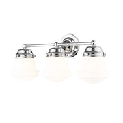 Z-Lite Vaughn 3 Light Vanity, Chrome/Matte Opal - 735-3V-CH