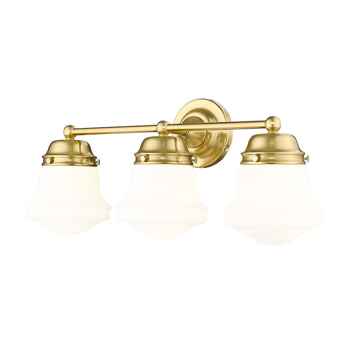 Z-Lite Vaughn 3 Light Vanity, Luxe Gold/Matte Opal - 735-3V-LG