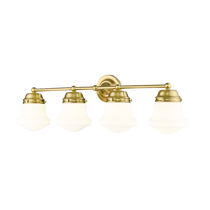 Z-Lite Vaughn 4 Light Vanity, Luxe Gold/Matte Opal - 735-4V-LG