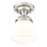 Z-Lite Vaughn 1 Light 11" Flush Mount, Brushed Nickel/Matte Opal