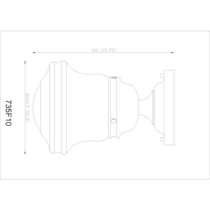 Z-Lite Vaughn 1 Light 11" Flush Mount, Brushed Nickel/Matte Opal