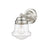 Z-Lite Vaughn 1 Light Wall Sconce, Brushed Nickel/Clear Seedy