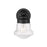 Z-Lite Vaughn 1 Light Wall Sconce, Matte Black/Clear Seedy