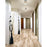 Z-Lite Vaughn 1 Light 9" Flush Mount, Brushed Nickel/Clear Seedy
