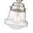 Z-Lite Vaughn 1 Light 9" Flush Mount, Brushed Nickel/Clear Seedy