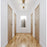 Z-Lite Vaughn 1 Light 9" Flush Mount, Heritage Brass/Clear Seedy