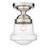 Z-Lite Vaughn 1 Light 16" Flush Mount, Brushed Nickel/Clear Seedy - 736F10-BN