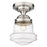 Z-Lite Vaughn 1 Light 16" Flush Mount, Brushed Nickel/Clear Seedy