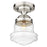 Z-Lite Vaughn 1 Light 16" Flush Mount, Brushed Nickel/Clear Seedy