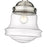 Z-Lite Vaughn 1 Light 16" Flush Mount, Brushed Nickel/Clear Seedy