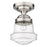 Z-Lite Vaughn 1 Light 16" Flush Mount, Brushed Nickel/Clear Seedy