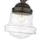 Z-Lite Vaughn 1 Light 16" Flush Mount, Bronze/Clear Seedy