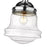 Z-Lite Vaughn 1 Light 16" Flush Mount, Chrome/Clear Seedy