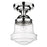 Z-Lite Vaughn 1 Light 16" Flush Mount, Chrome/Clear Seedy