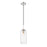 Z-Lite Monty 1 Light 17" Pendant, Brushed Nickel/Matte Opal