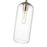 Z-Lite Monty 1 Light 17" Pendant, Brushed Nickel/Matte Opal