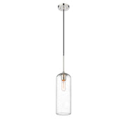 Z-Lite Monty 1 Light 22" Pendant, Brushed Nickel/Matte Opal - 738P22-BN