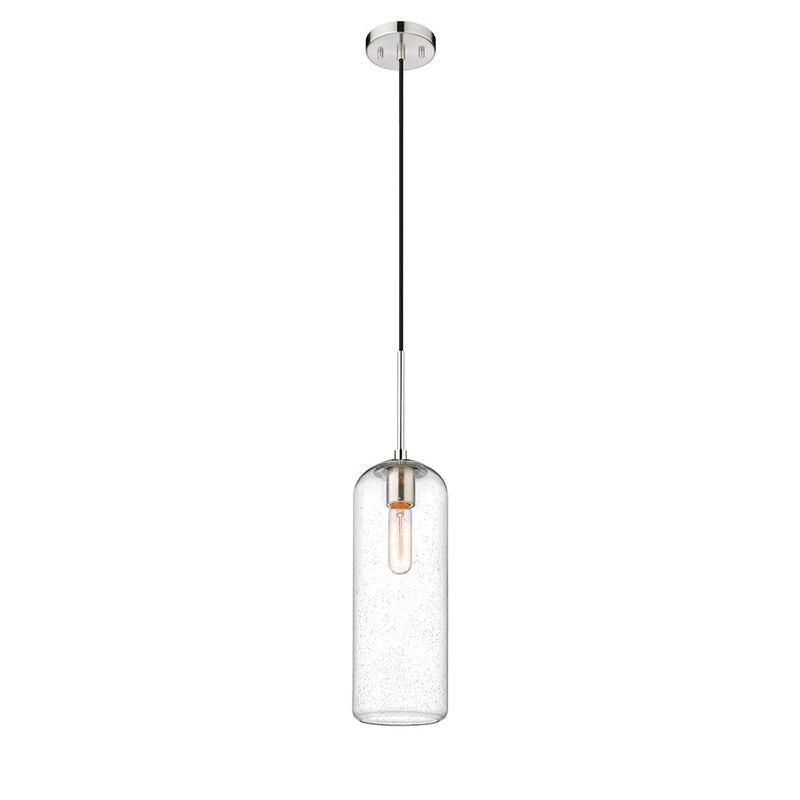 Z-Lite Monty 1 Light 22" Pendant, Brushed Nickel/Matte Opal