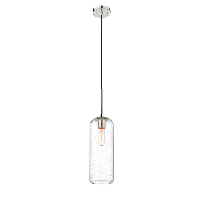 Z-Lite Monty 1 Light 22" Pendant, Brushed Nickel/Matte Opal