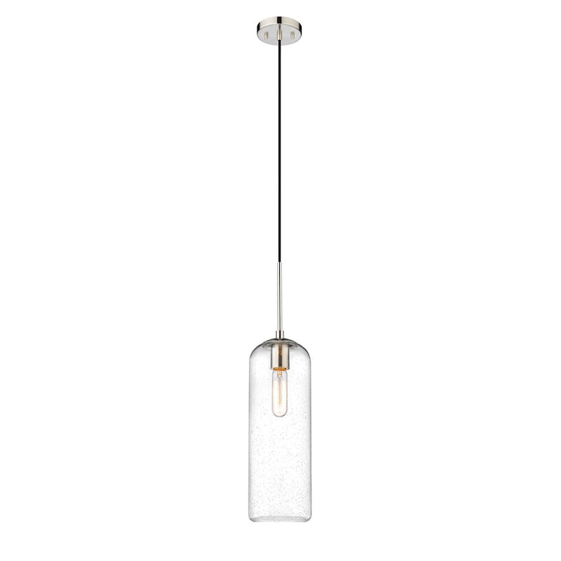 Z-Lite Monty 1 Light 22" Pendant, Brushed Nickel/Matte Opal