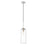 Z-Lite Monty 1 Light 22" Pendant, Brushed Nickel/Matte Opal