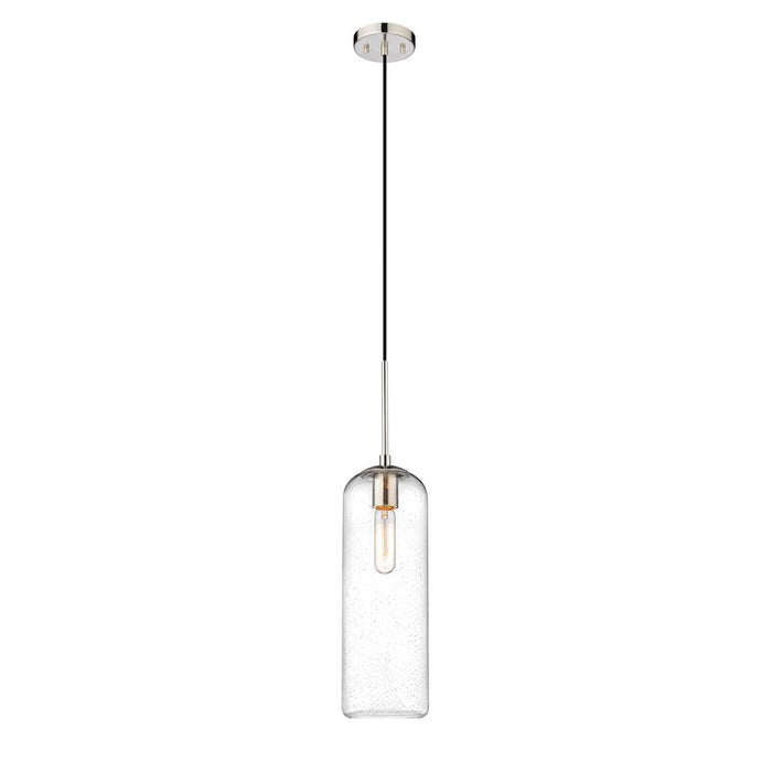 Z-Lite Monty 1 Light 22" Pendant, Brushed Nickel/Matte Opal