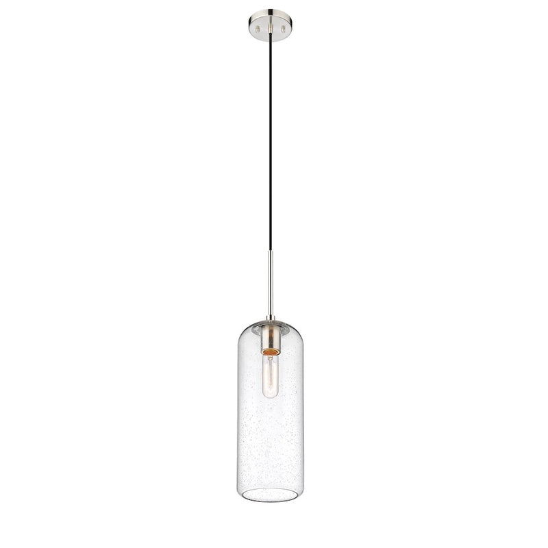 Z-Lite Monty 1 Light 22" Pendant, Brushed Nickel/Matte Opal