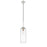 Z-Lite Monty 1 Light 22" Pendant, Brushed Nickel/Matte Opal