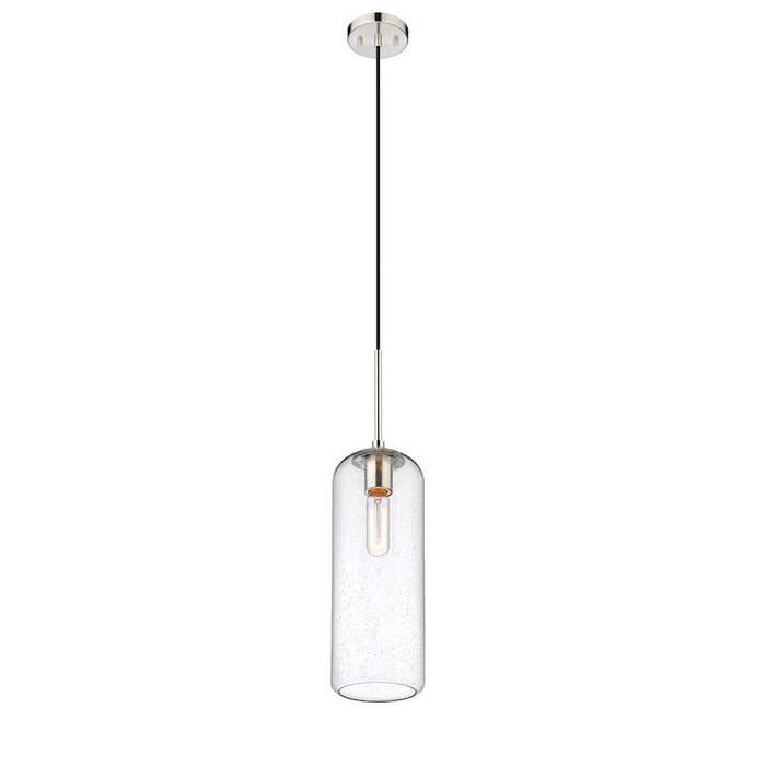 Z-Lite Monty 1 Light 22" Pendant, Brushed Nickel/Matte Opal