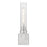 Z-Lite Beau 1 Light 4" Wall Sconce, Brushed Nickel/Clear Ribbed