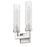 Z-Lite Beau 2 Light 17" Wall Sconce, Brushed Nickel/Clear Ribbed
