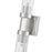 Z-Lite Beau 2 Light 27" Wall Sconce, Brushed Nickel/Clear Ribbed