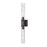 Z-Lite Beau 2 Light 4" Wall Sconce, Bronze/Clear Ribbed - 740-2W-BRZ