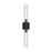 Z-Lite Beau 2 Light 27" Wall Sconce, Matte Black/Clear Ribbed
