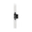 Z-Lite Beau 2 Light 27" Wall Sconce, Matte Black/Clear Ribbed