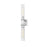 Z-Lite Beau 2 Light 4" Wall Sconce, Polished Nickel/Clear Ribbed