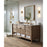 Z-Lite Beau 2 Light 27" Wall Sconce, Rubbed Brass/Clear Ribbed