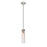 Z-Lite Beau 1 Light Pendant, Brushed Nickel/Clear