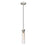 Z-Lite Beau 1 Light Pendant, Brushed Nickel/Clear