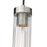 Z-Lite Beau 1 Light Pendant, Brushed Nickel/Clear