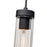 Z-Lite Beau 1 Light Pendant, Matte Black/Clear