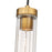 Z-Lite Beau 1 Light Pendant, Rubbed Brass/Clear