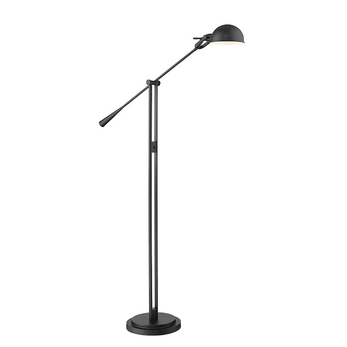 Z-Lite Grammercy Park 1 Light Floor Lamp, Matte Black - 741FL-MB