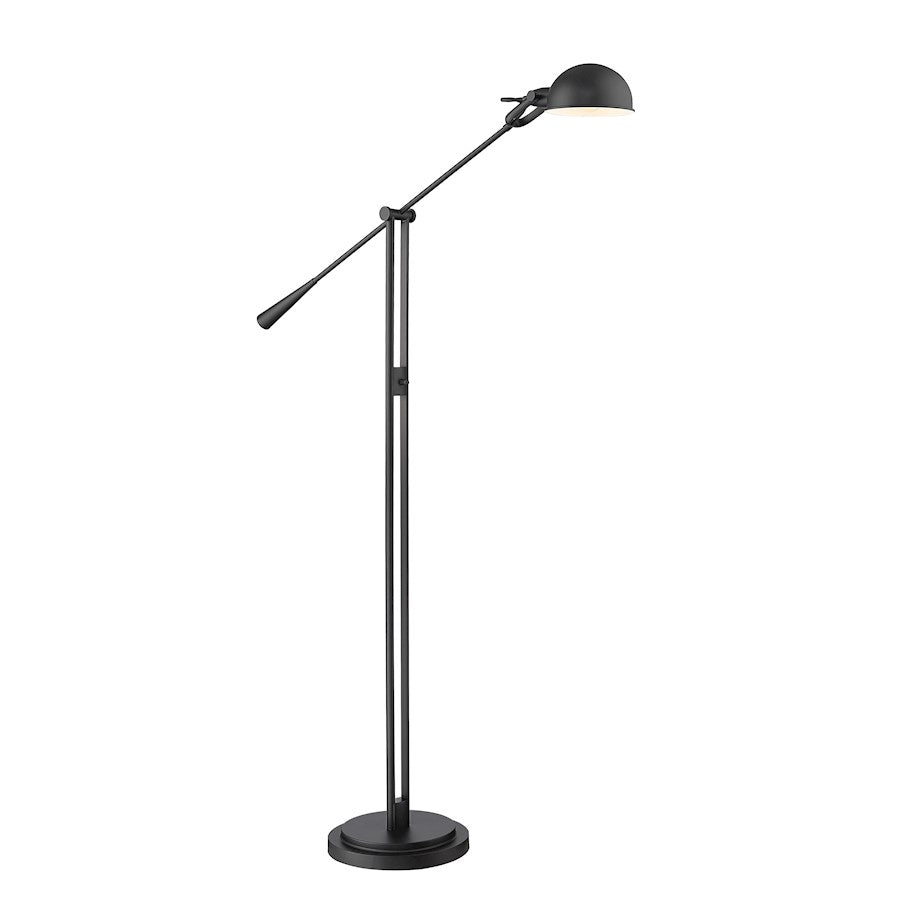 Z-Lite Grammercy Park 1 Light Floor Lamp, Matte Black - 741FL-MB