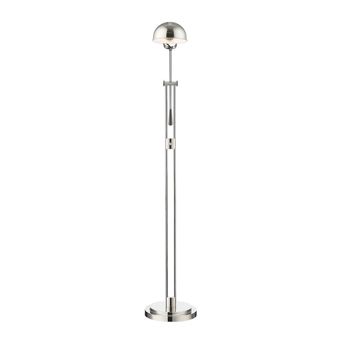 Z-Lite Grammercy Park 1 Light Floor Lamp, Polished Nickel