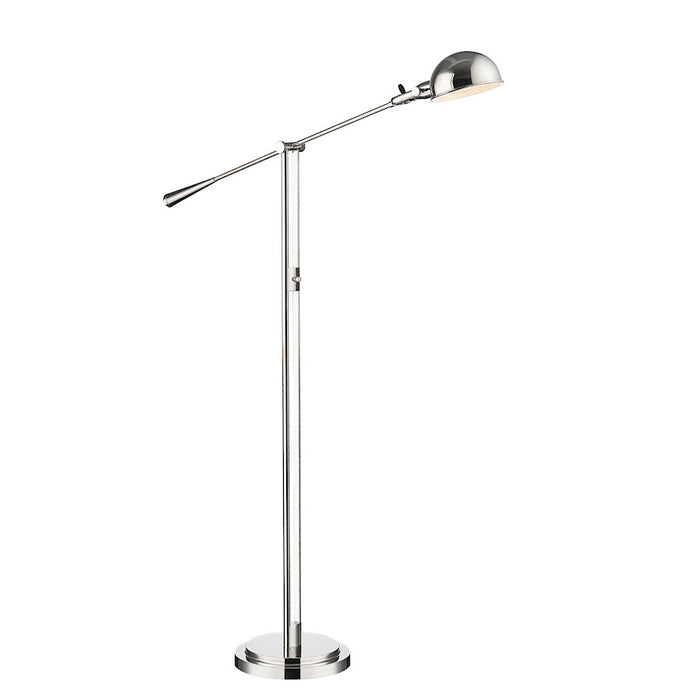 Z-Lite Grammercy Park 1 Light Floor Lamp, Polished Nickel