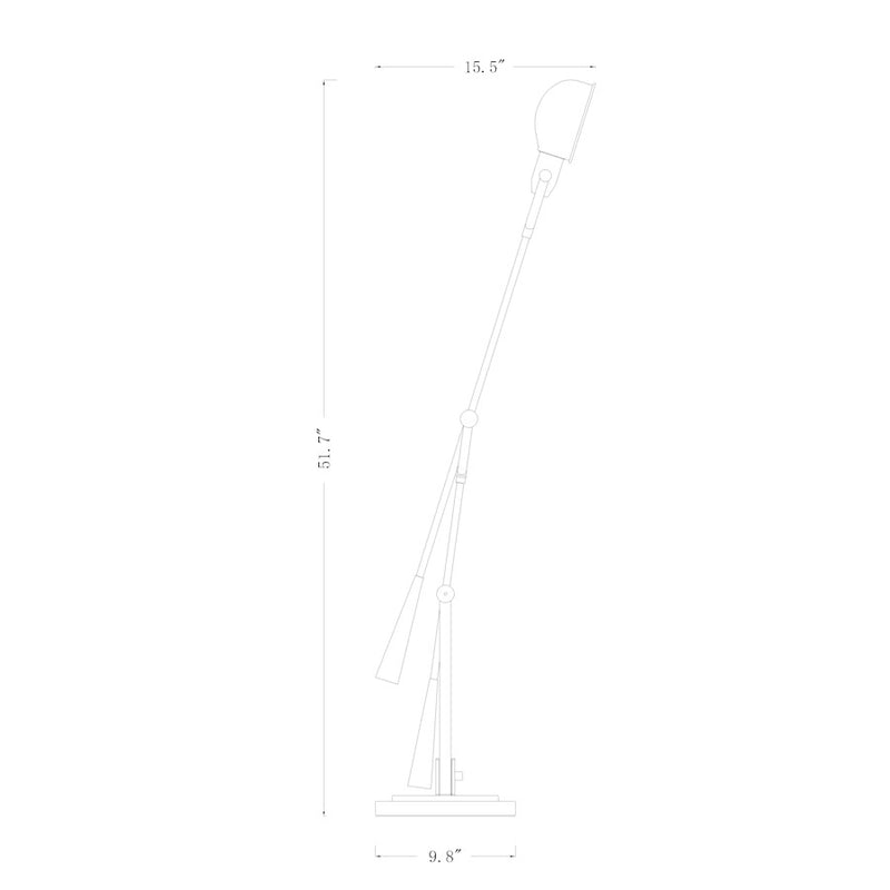 Z-Lite Grammercy Park 1 Light Table Lamp, Matte Black